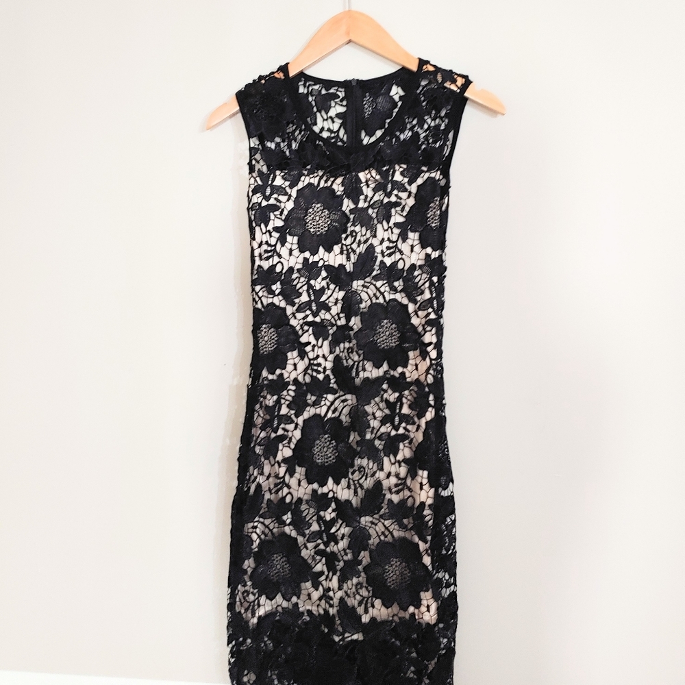 Black lace dress